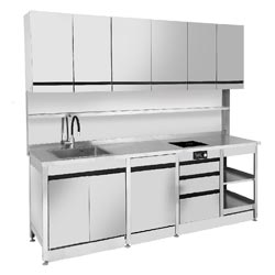 Дизайнерські кухні з нержавіючої сталі