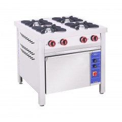 Плита газовая КИЙ-В ПГДЕ-4-Б с электрической духовкой