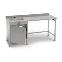 Стіл-тумба з мийкою з нержавіючої сталі КИЙ-В СТМВ-1С-1ДР-Н 
в Украине Стіл-тумба з мийкою з нержавіючої сталі КИЙ-В СТМВ-1С-1ДР-Н