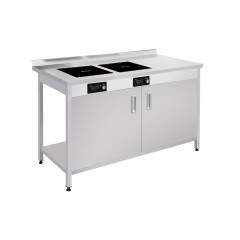 Стол с индукционными плитами КИЙ-В СТВК-4-2І (1100х600, 7 кВт)